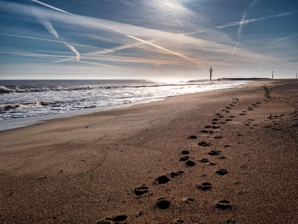 Beach footprints