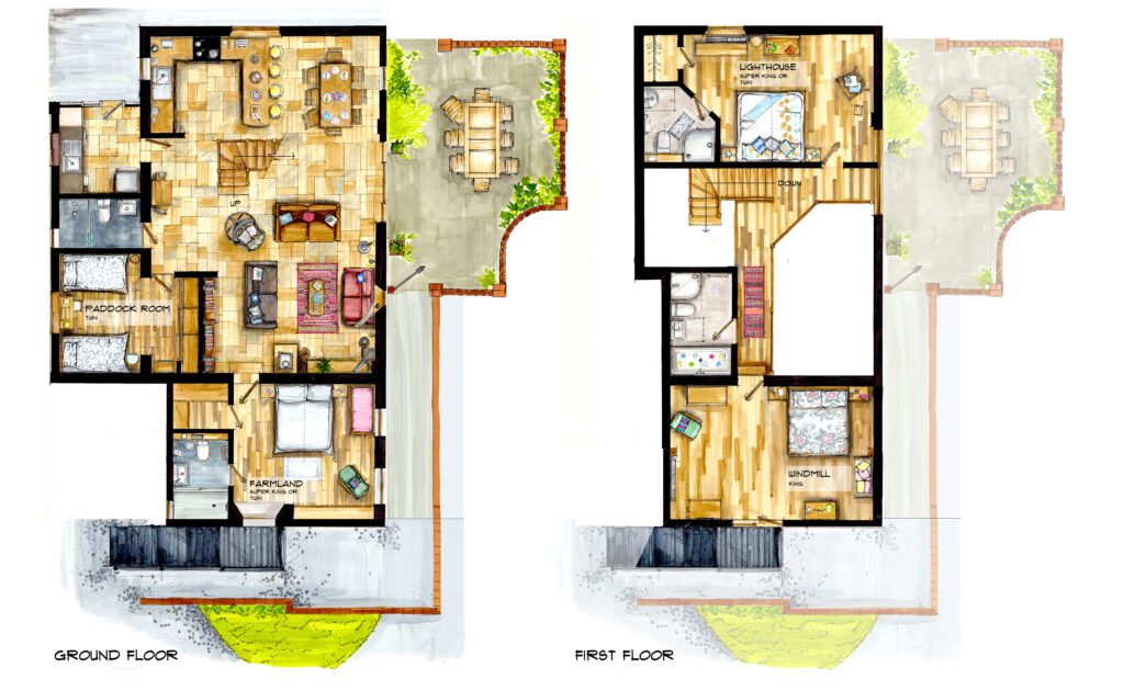 Map of Threshing Barn
