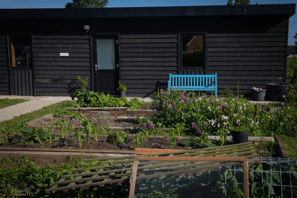 Holiday barn with kitchen garden