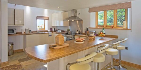 Open plan barn conversion kitchen