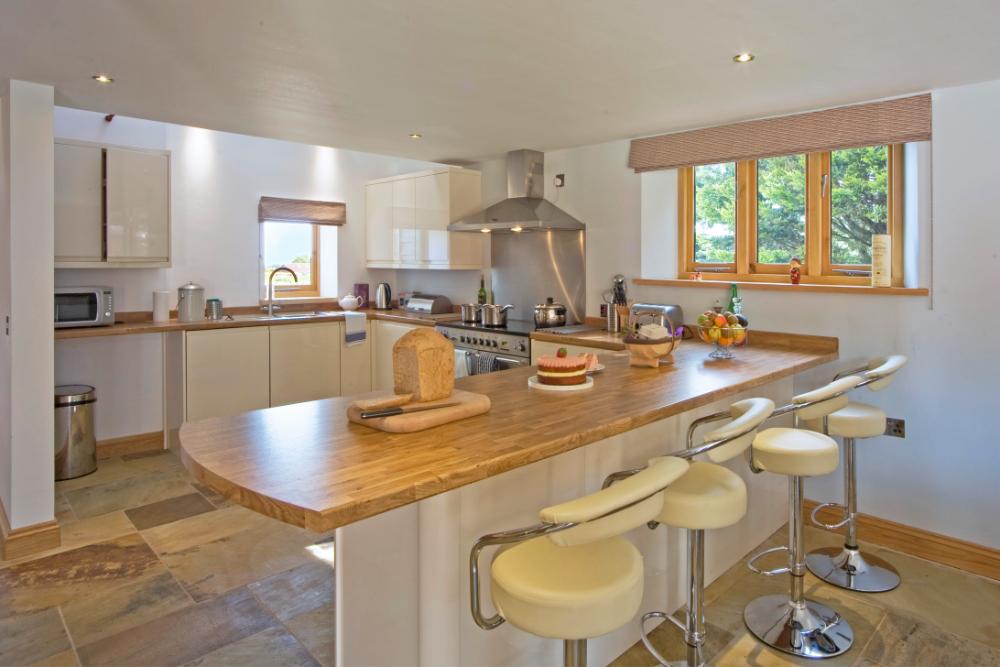Open plan barn conversion kitchen