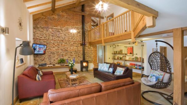 Open plan barn conversion