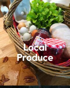 Basket of home grown goodies 