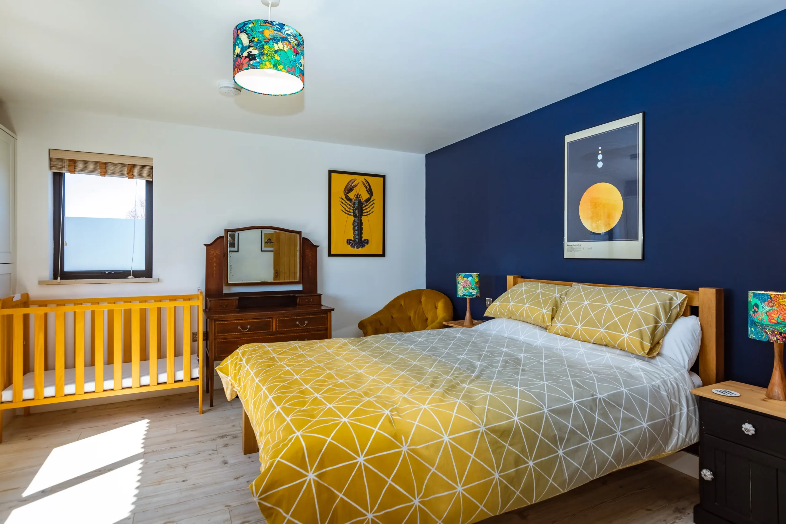 The Grain Barn Bedroom Contemporary Norfolk Holiday Cottage with Dog-Friendly Garden