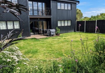 The Grain Barn and its fully secure garden with wildflowers