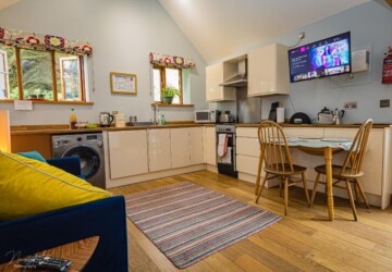 Open Plan Living Space in a converted barn