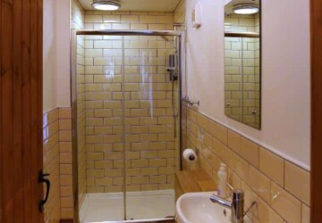 Shower room in converted barn