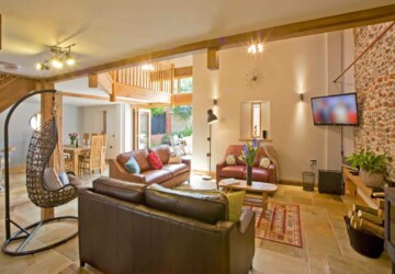 Open plan barn conversion